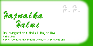 hajnalka halmi business card